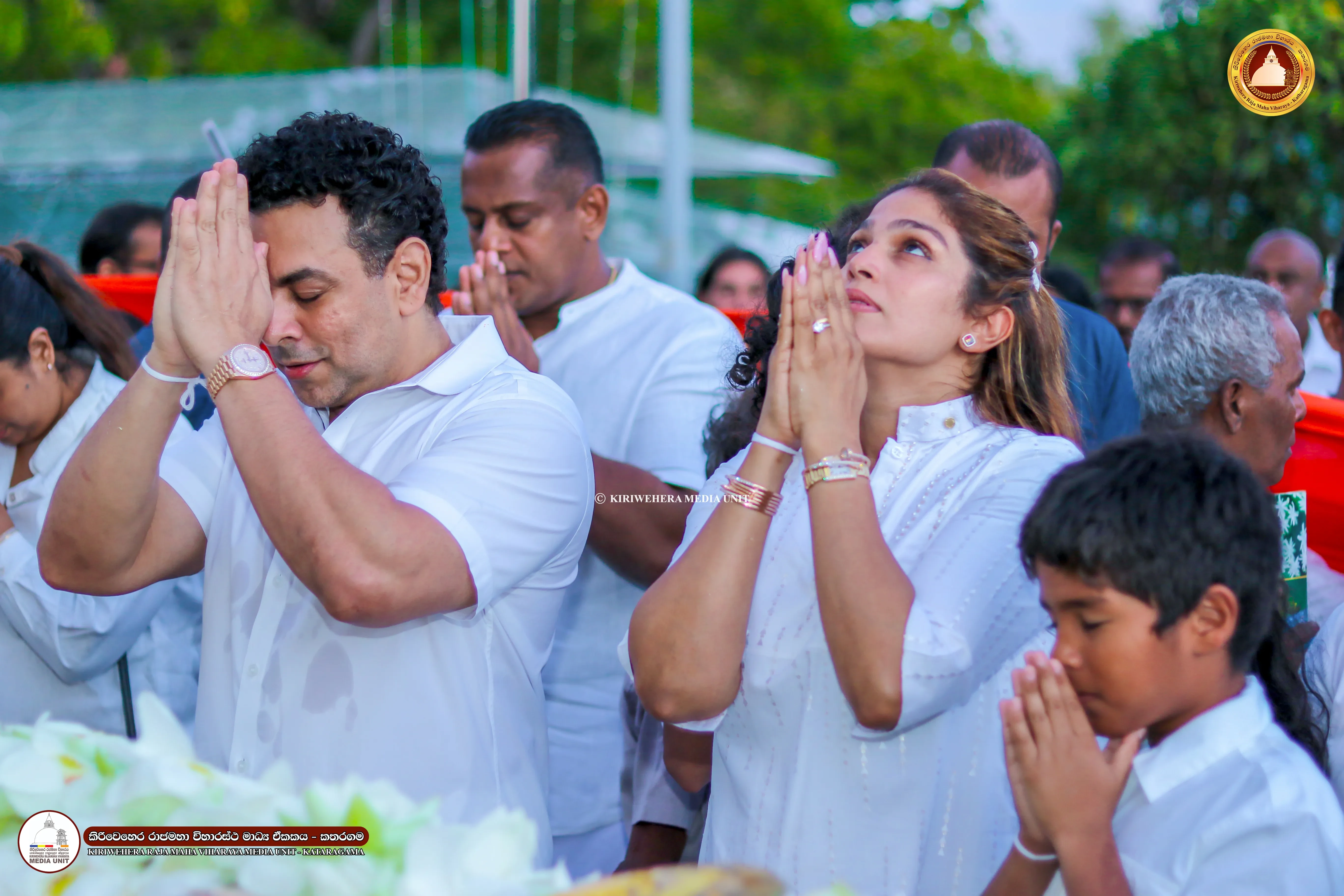 The Honorable Chairman of the Asian Media Network, Mr. Reno Silva, visited the historic Kataragama Kirivehera Temple.